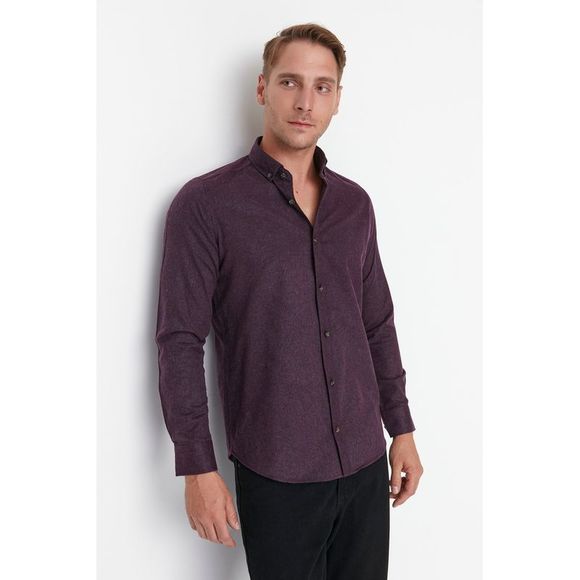 NWT Trendyol Men Slim fit Shirt collar Woven Shirt - Picture 1 of 11